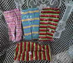 AMERICAN GIRL DOLL NO NAME  18 INCH DOLL STRIPED KNIT PANTS OR UNDERWEAR NEW IN PKG